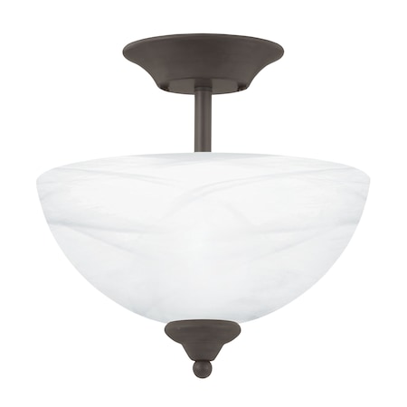 Thomas Tahoe 1175'' Wide 2Light Semi Flush Mount, Brown SL861463